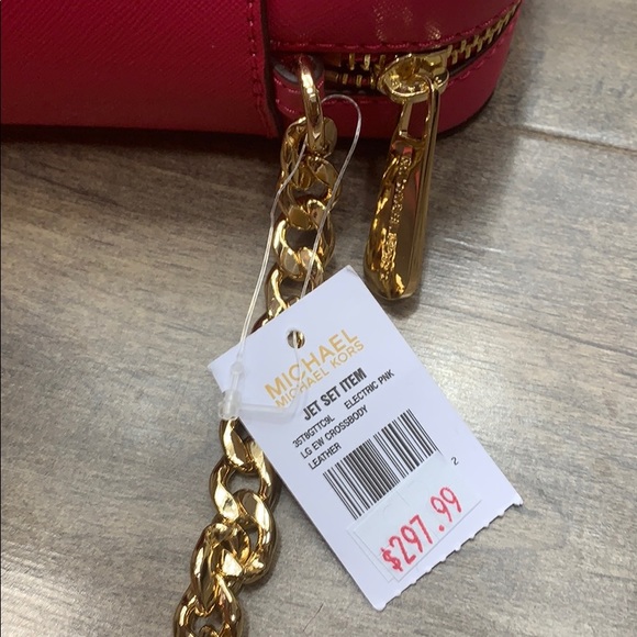 MICHAEL KORS LG EW CROSSBODY Bag Electric Pink - Picture 16 of 16